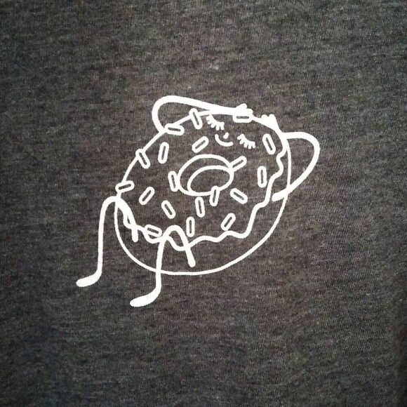 Donut Fan, XXL, Threads&Thought, Grey and Soft - Picture 6 of 11